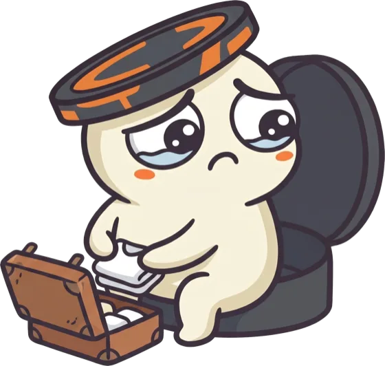 Nicky packing a suitcase to move out
